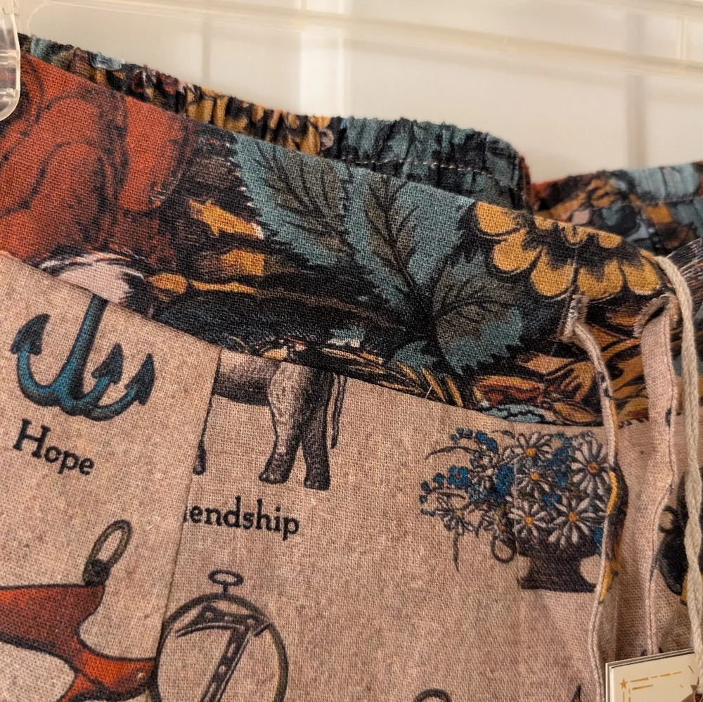 Market Of Stars Linen Lounge Crop Pants - Picture 3 of 11